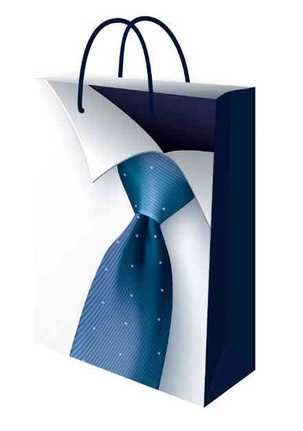 Пакет бумажный MS 14х18см Галстук