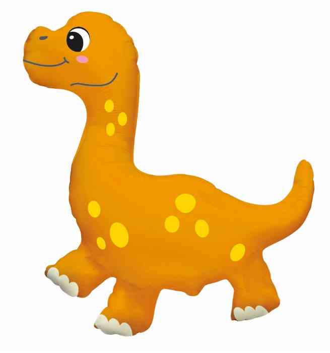 Шар фольга мини Динозаврик Диплодок 10" 25см Fm