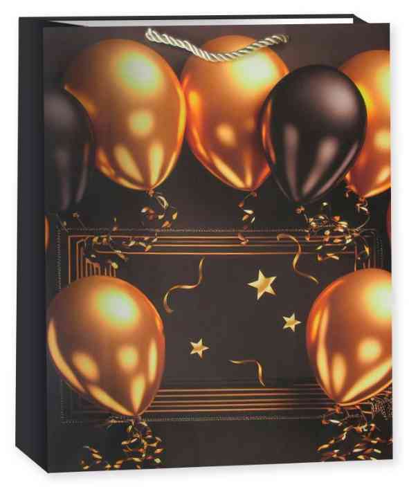 Пакет бумажный L+ 30х42см Праздничные шары Дизайн №2