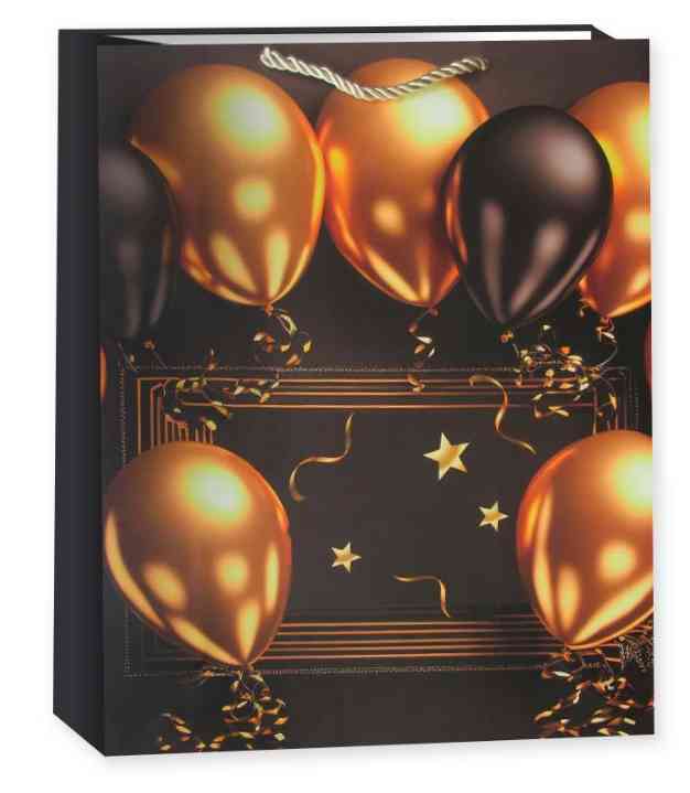 Пакет бумажный M 18х23см Праздничные шары Дизайн №2