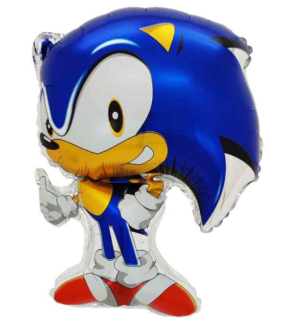 Шар фольга мини Ежик Аниме Синий 17" 43см FL