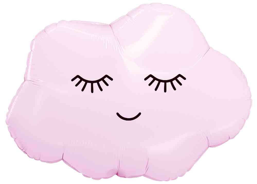 Шар фольга фигура Облако розовое 26" 66смAG 1207-6607 (упак)