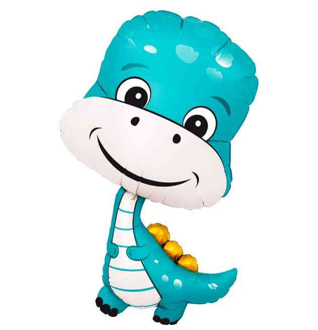 Шар фольга фигура Динозаврик 38" 96см AG (упак)