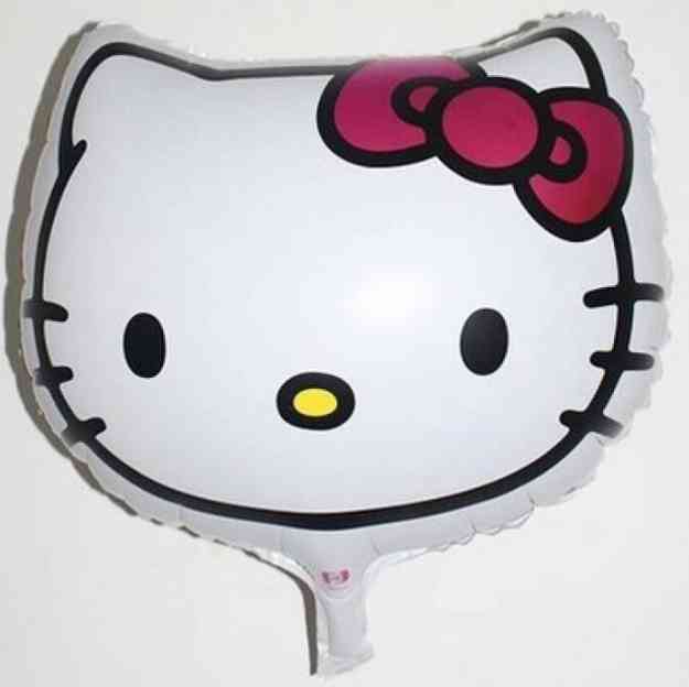 Шар фольга фигура Китти (голова) 20" 50см АА (упак)