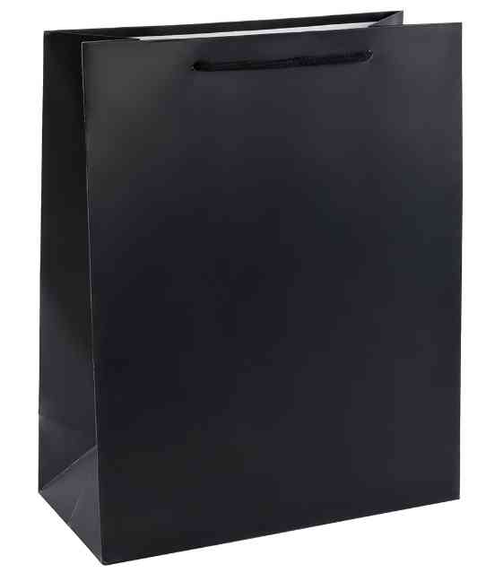 Пакет бумажный L 26х32см Классика Черный