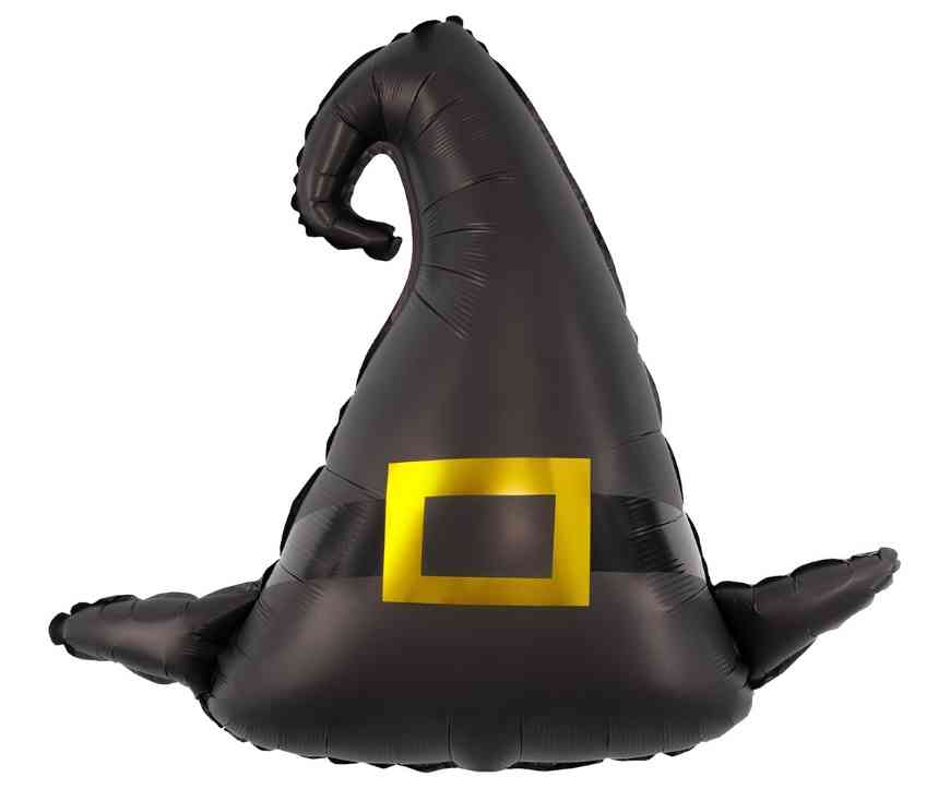 Шар фольга фигура Шляпа Волшебника Черный 31" 79см FL (упак)