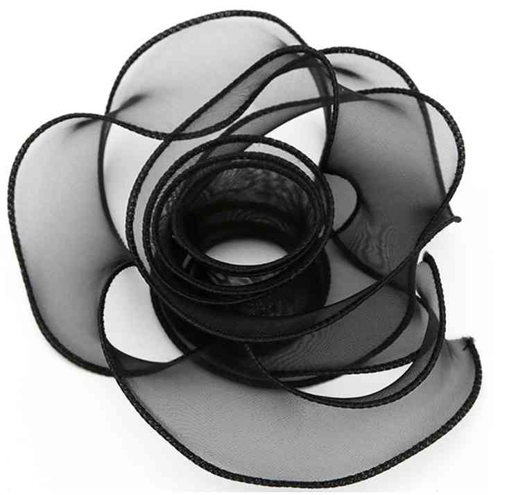 Лента Органза с леской 40х9,14м Черный ДБ