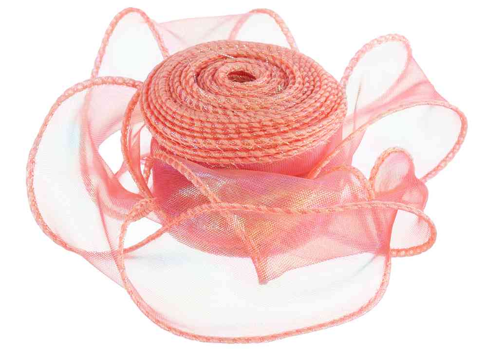Лента Органза с леской 4х9,14м Утренняя роза Хамелеон