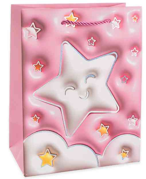 Пакет бумажный L 26х32см Зефирная нежность Дизайн №3