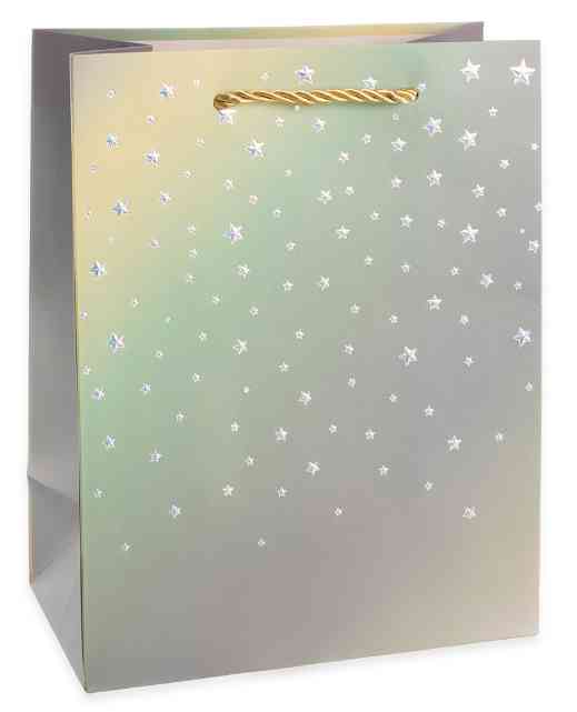 Пакет бумажный L 26х32см Звездное сияние Дизайн №2