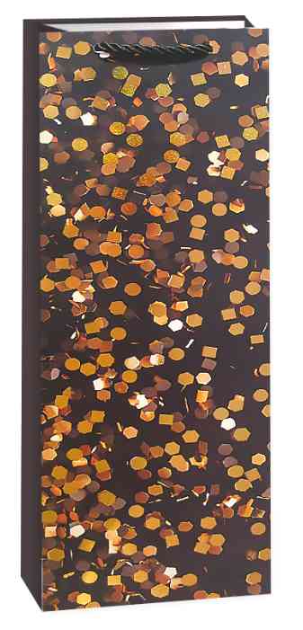 Пакет под бутылку ST 12х36см Сверкающий праздник Дизайн №1