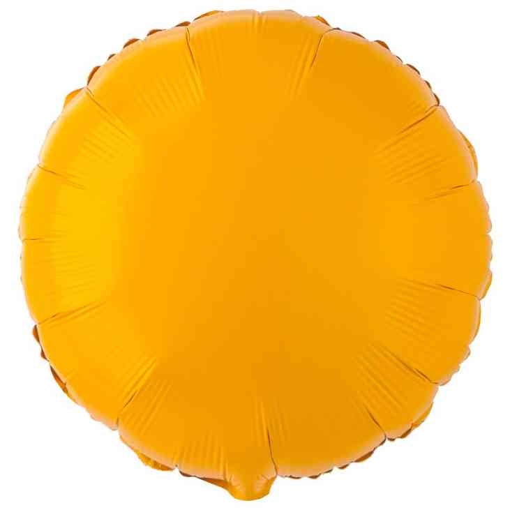 Шар фольга без рисунка 18"GR круг пастель Матовый Оранжевый