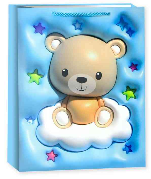 Пакет бумажный XL 31х41см Малыш Медвежонок Дизайн №2