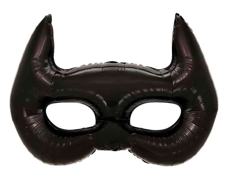 Шар фольга фигура Маска Черный 42" 107см FL