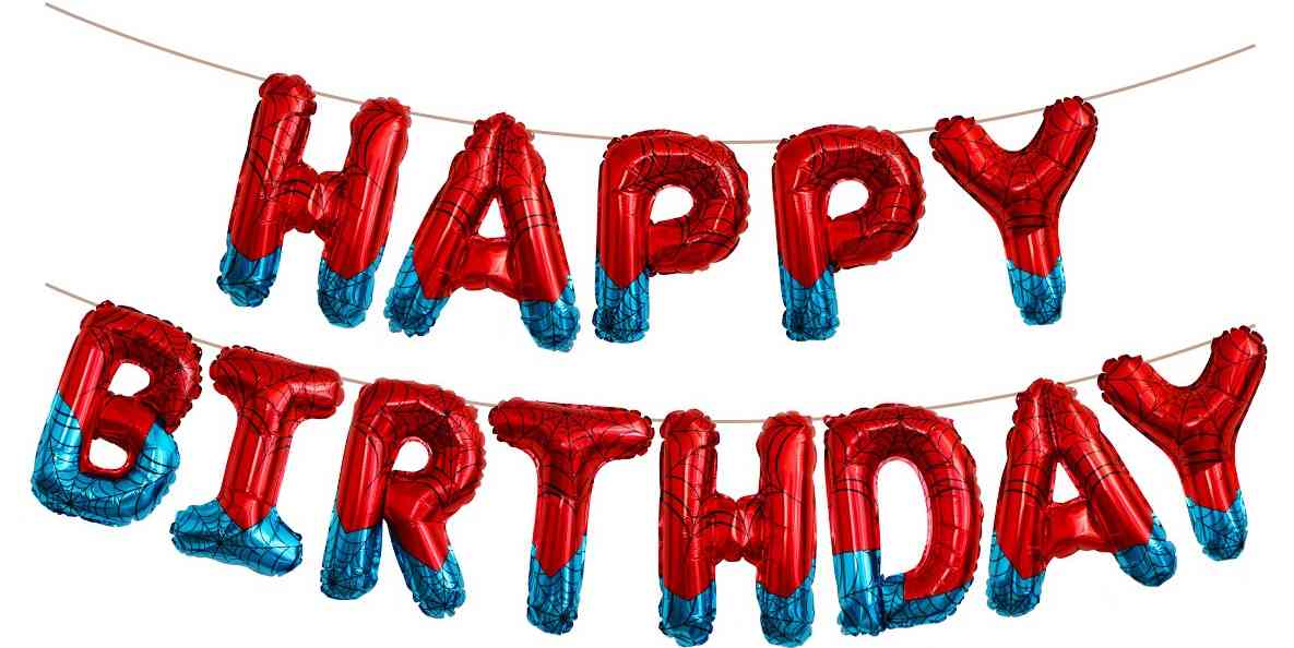 Шар фольга Буквы надпись Happy Birthday 16" 41см FL Героическая тема