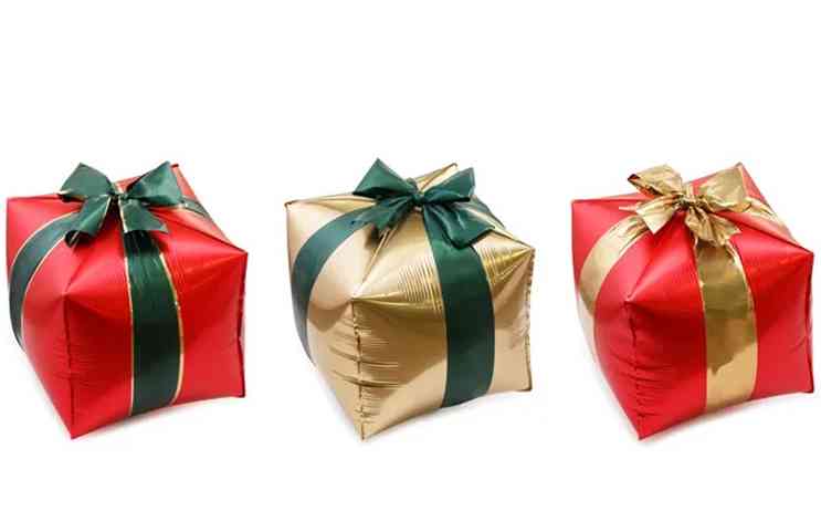 Шар фольга фигура Подарки 3шт 25" 63см PD (упак)