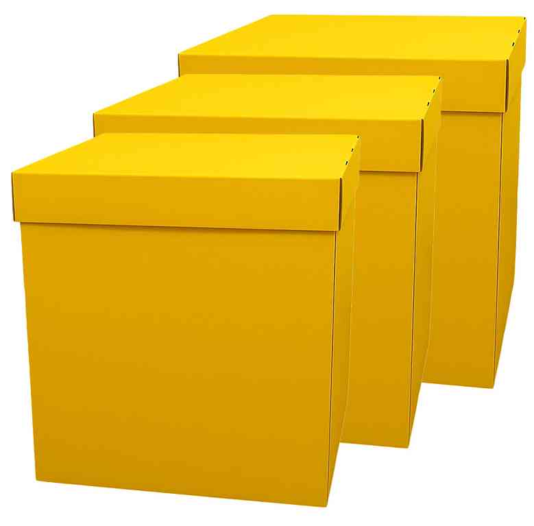 Коробка Сюрприз Желтый 60х60х60см