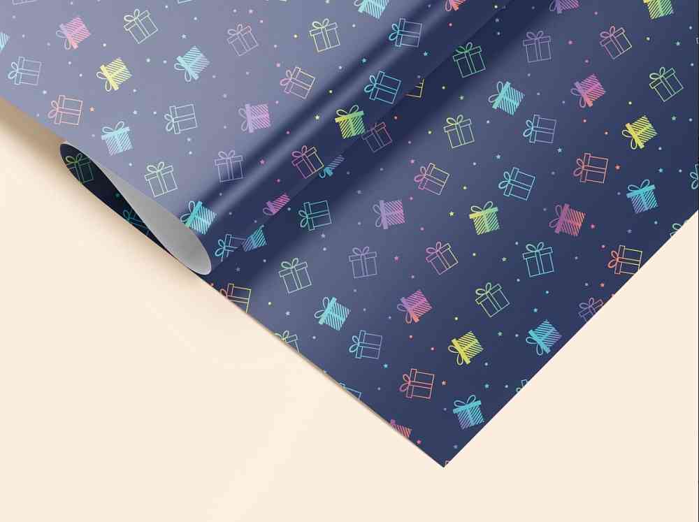 Бумага лист 70х100см Подарочки (10шт) Миленд