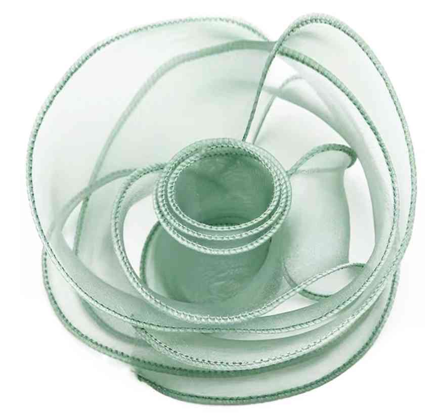 Лента органза с леской 4х9,14м Нежная мята ДБ