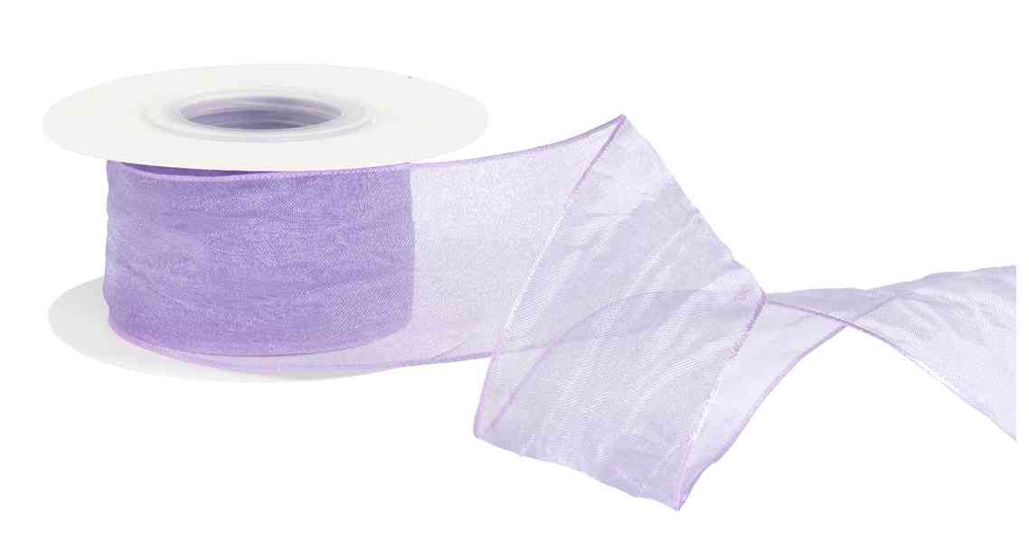 Лента Органза 40х9,14м Нежная грация Сиреневый ДБ