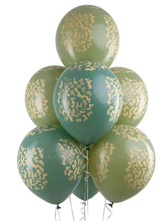 Шар латекс с рисунком 12" DC пастель Камуфляж (50шт)