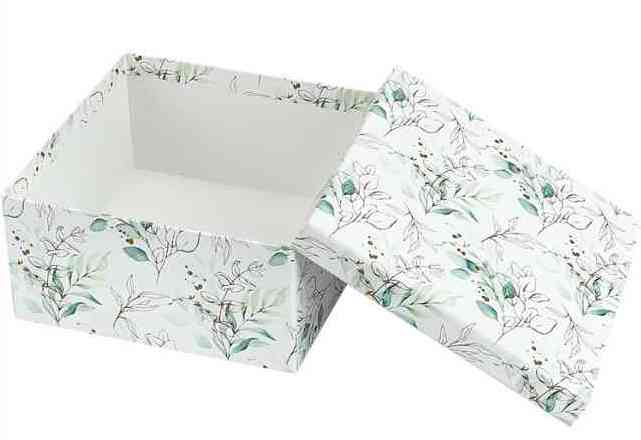 Коробка Квадрат 19х19х11см Красивые ветки Миленд