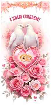 Конверт для денег С днем Свадьбы! ФДА