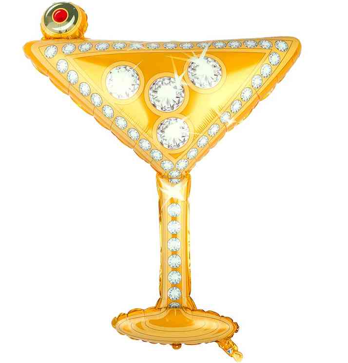 Шар фольга фигура GLAM Бокал Мартини 49" 124см FL (упак)