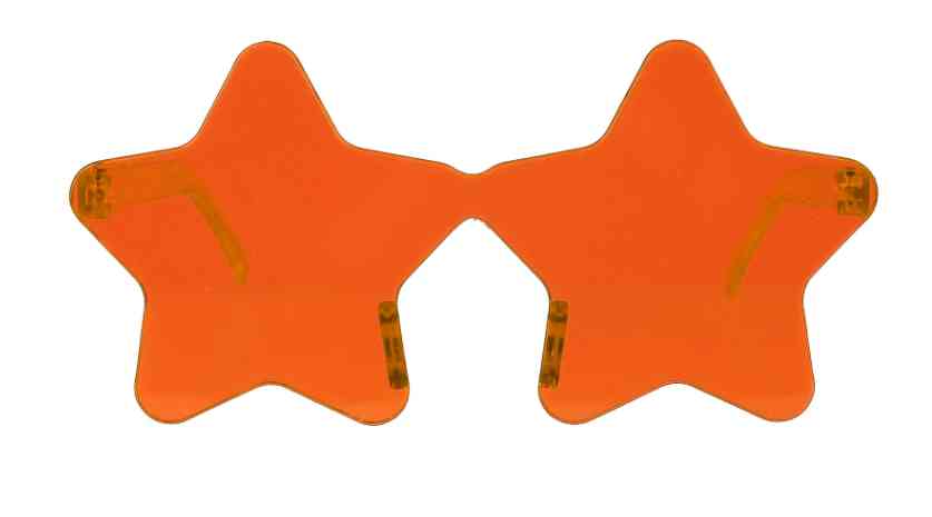 Очки Звезда, ярко-оранжевые