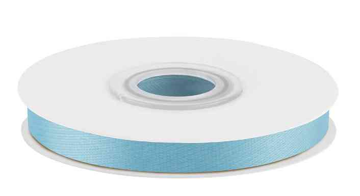 Лента атласная 0,7х22,85м Голубой ДБ