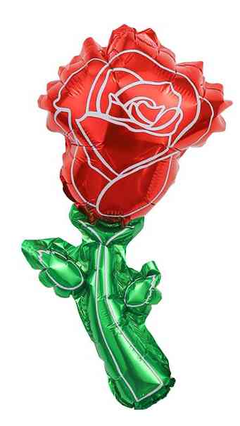 Шар фольга мини Роза Красный 14" 36см FL