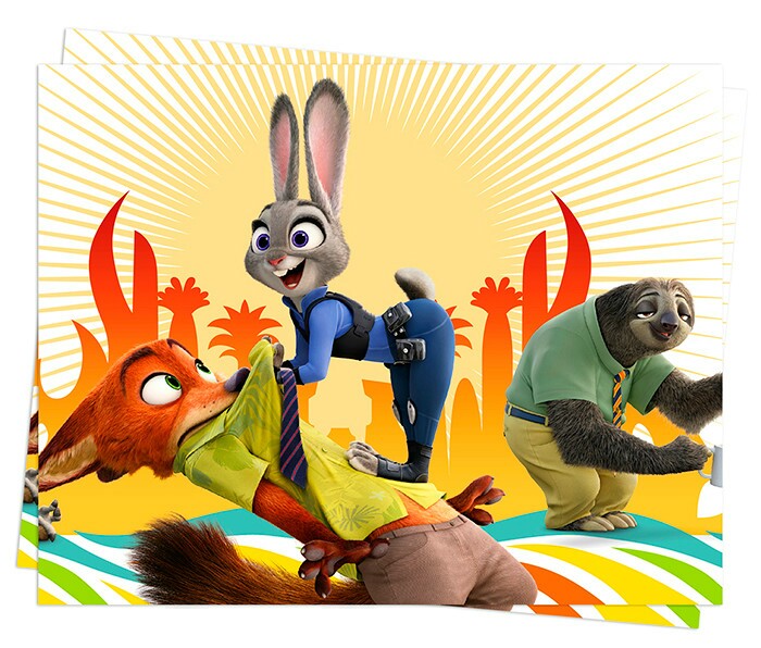 Скатерть ПЭТ 120х180см Зверополис PR