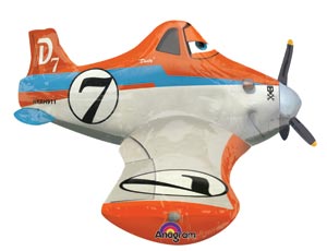 Шар фольга фигура AIR Самолеты Дасти 44" 166см An