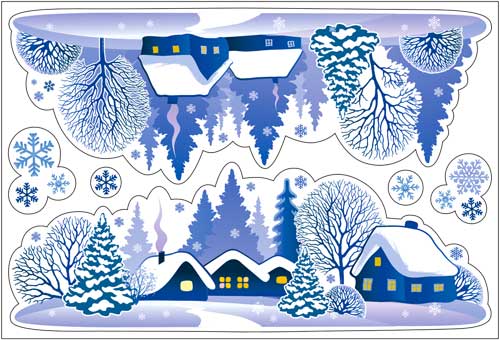 Набор для оформления 24,6*16,7 см Новогодний