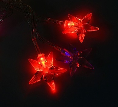 Гирлянда электр метражная 3 м Звезда средняя