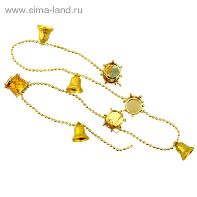 Бусы на елку 90см пластик Барабаны