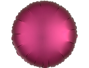 Шар фольга без рисунка 18'' круг Гранат Pomegranate сатин An