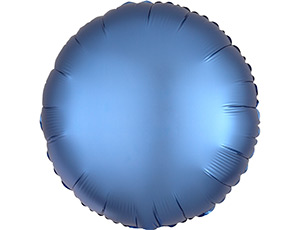 Шар фольга без рисунка 18'' круг Лазурь Azure сатин An