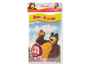 Скатерть ПЭТ 130х180см Маша и Медведь