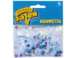 Конфетти фигуры фольга бумага 14г Колокольчики Голуби