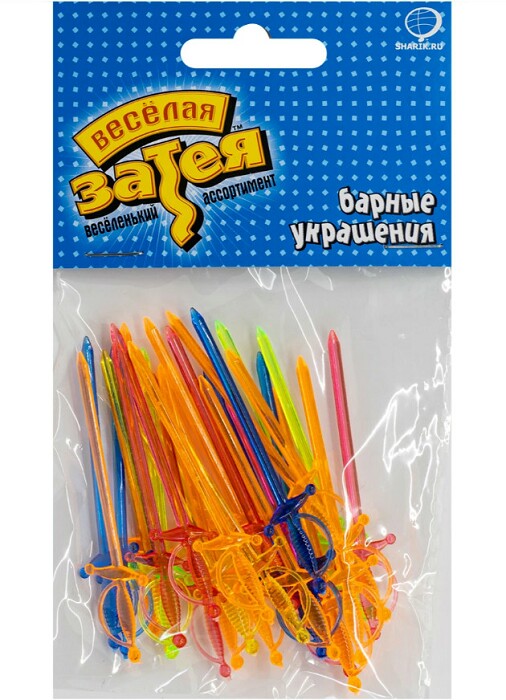 Пики для канапе 9 см, пластик, 30 шт. Шпага
