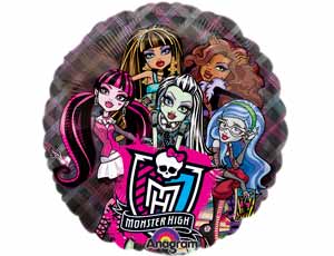 Шар фольга 26"/An круг Джамбо кристалл Monster High