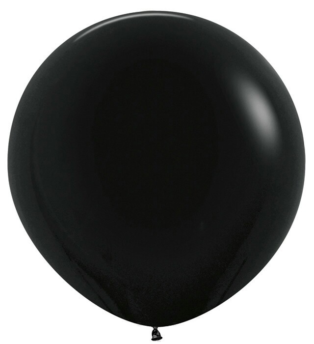 Шар латекс 36"/Sp пастель 080 Черный Black