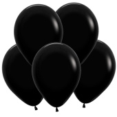Шар латекс 10"/Sp пастель 080 Черный Black (100шт)
