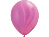 Шар латекс 11"/QL агат Розовый Pink Фиолетовый Violet (25шт)