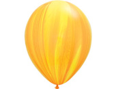 Шар латекс 11"/QL агат Желтый Yellow Оранжевый Orange (25шт)
