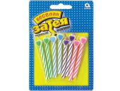 Свечи для торта 6 см, воск, 8 шт. Сердце