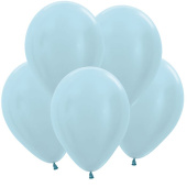 Шар латекс 12"/Sp перламутр 440 Голубой Blue (100шт)