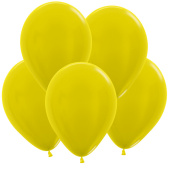 Шар латекс 12"/Sp металлик 520 Желтый Yellow (100шт)