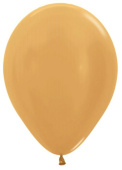 Шар латекс 5''/Sp металлик 570 Золото Gold R 100шт